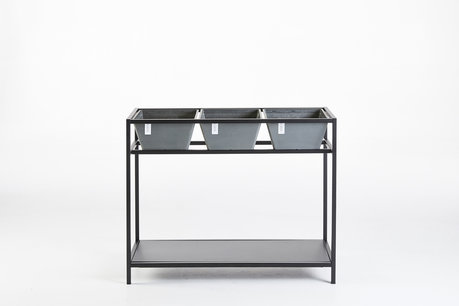Ecopots Berlin grow/Herbtable grijs - kruidentafel Ecopots Berlin grow/Herbtable grijs - kruidentafel