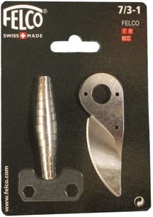 Felco 7/3-1 set mes, veertje en aanpassingssleutel Felco 7/3-1 set mes, veertje en aanpassingssleutel