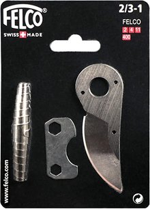 FELCO 2/3-1 Set: mes, veertje en aanpassingssleutel FELCO 2/3-1 Set: mes, veertje en aanpassingssleutel