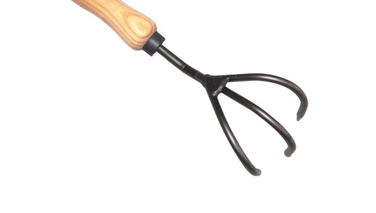 De Pypere 'Exclusive' Cultivator 3-tands met essen handvat 140mm De Pypere 'Exclusive' Cultivator 3-tands met essen handvat 140mm