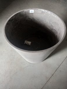 Ecopots Amsterdam rond 60 cm met wielen - taupe (oude kleur) Ecopots Amsterdam rond 60 cm met wielen - taupe (oude kleur)