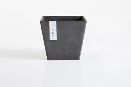 Ecopots Rotterdam vierkant 30 cm donkergrijs - planten/bloembak-pot Ecopots Rotterdam vierkant 30 cm donkergrijs - planten/bloembak-pot