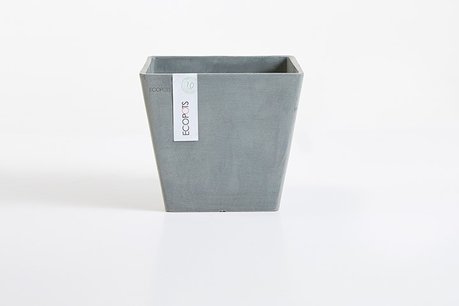 Ecopots Rotterdam vierkant 30 cm blauw grijs - planten/bloembak-pot Ecopots Rotterdam vierkant 30 cm blauw grijs - planten/bloembak-pot