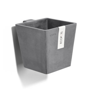 Ecopots Manhattan 15 cm grijs - Hangend- bloemen/plantenbak Ecopots Manhattan 15 cm grijs - Hangend- bloemen/plantenbak