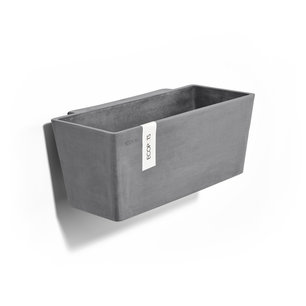 Ecopots Manhattan 35 cm grijs - Hangend- bloemen/plantenbak Ecopots Manhattan 35 cm grijs - Hangend- bloemen/plantenbak