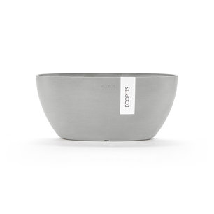 Ecopots Sofia ovaal 30 cm witgrijs - planten/bloembak-pot Ecopots Sofia ovaal 30 cm witgrijs - planten/bloembak-pot