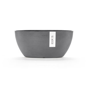 Ecopots Sofia ovaal 30 cm grijs - planten/bloembak-pot Ecopots Sofia ovaal 30 cm grijs - planten/bloembak-pot