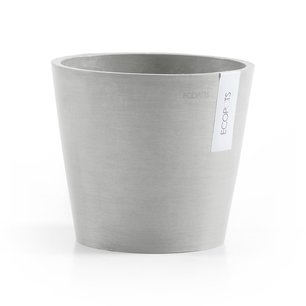 Ecopots Amsterdam 20 cm wit grijs - planten/bloembak-pot Ecopots Amsterdam 20 cm wit grijs - planten/bloembak-pot