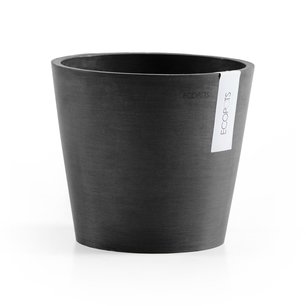 Ecopots Amsterdam 20 cm donker grijs - planten/bloembak-pot Ecopots Amsterdam 20 cm donker grijs - planten/bloembak-pot