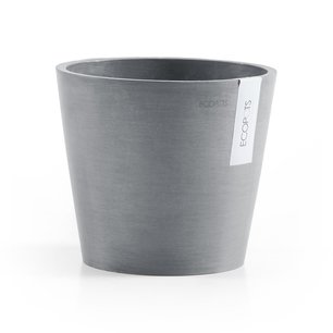 Ecopots Amsterdam 20 cm blauw grijs - planten/bloembak-pot Ecopots Amsterdam 20 cm blauw grijs - planten/bloembak-pot