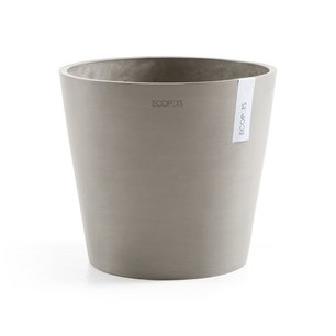 Ecopots Amsterdam 30 cm taupe - planten/bloembak-pot Ecopots Amsterdam 30 cm taupe - planten/bloembak-pot