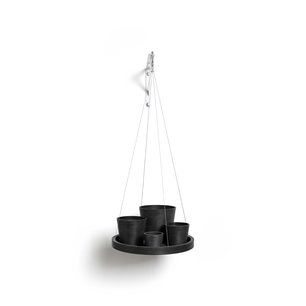 Ecopots hangend 'hangende schotel' 36 cm - donker grijs Ecopots hangend 'hangende schotel' 36 cm - donker grijs