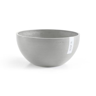 Ecopots Brussels 30 cm wit grijs - bloemen/plantenbak Ecopots Brussels 30 cm wit grijs - bloemen/plantenbak