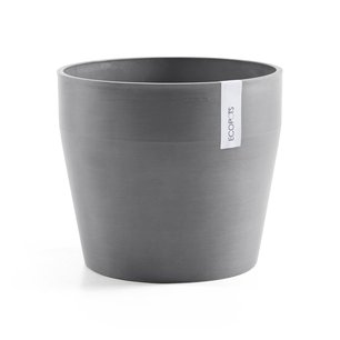 Ecopots Sankara rond 40 cm grijs - planten/bloembak-pot Ecopots Sankara rond 40 cm grijs - planten/bloembak-pot