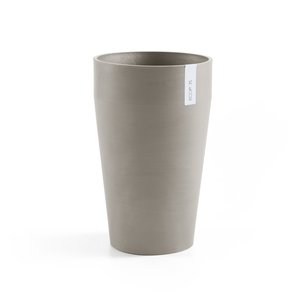 Ecopots Sankara halfhoog rond 55 cm (H) taupe - planten/bloembak-pot Ecopots Sankara halfhoog rond 55 cm (H) taupe - planten/bloembak-pot