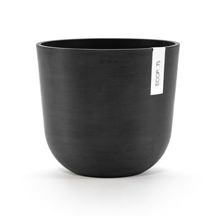 Ecopots Oslo 25 cm donker grijs - planten/bloembak-pot Ecopots Oslo 25 cm donker grijs - planten/bloembak-pot