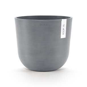 Ecopots Oslo 25 cm blauw grijs - planten/bloembak-pot Ecopots Oslo 25 cm blauw grijs - planten/bloembak-pot