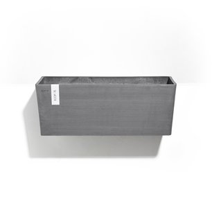 Ecopots Bruges hangend 55 cm grijs - bloemen/plantenbak Ecopots Bruges hangend 55 cm grijs - bloemen/plantenbak