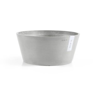 Ecopots Frankfurt 30 cm wit grijs - bloemen/plantenbak Ecopots Frankfurt 30 cm wit grijs - bloemen/plantenbak