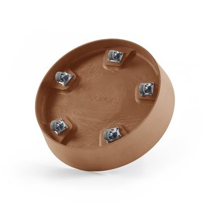 Ecopots onderschotel met wielen 34 cm - terracotta Ecopots onderschotel met wielen 34 cm - terracotta