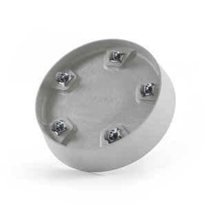Ecopots onderschotel met wielen 34 cm - wit grijs Ecopots onderschotel met wielen 34 cm - wit grijs