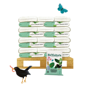 25 x Biologische tuinaarde/compost 40 L - 100% Turfvrij - pallet 25 x Biologische tuinaarde/compost 40 L - 100% Turfvrij - pallet