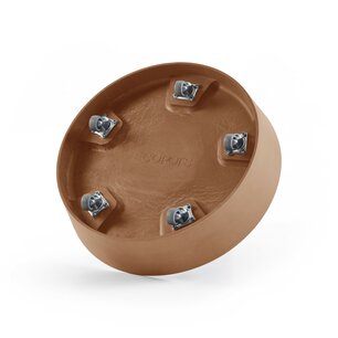 Ecopots onderschotel met wielen 41.5 cm - terracotta Ecopots onderschotel met wielen 41.5 cm - terracotta